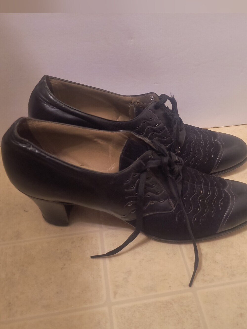 Rare True Vintage Pre-WWII Red Cross Shoe Oxford Pumps - Picture 2 of 12